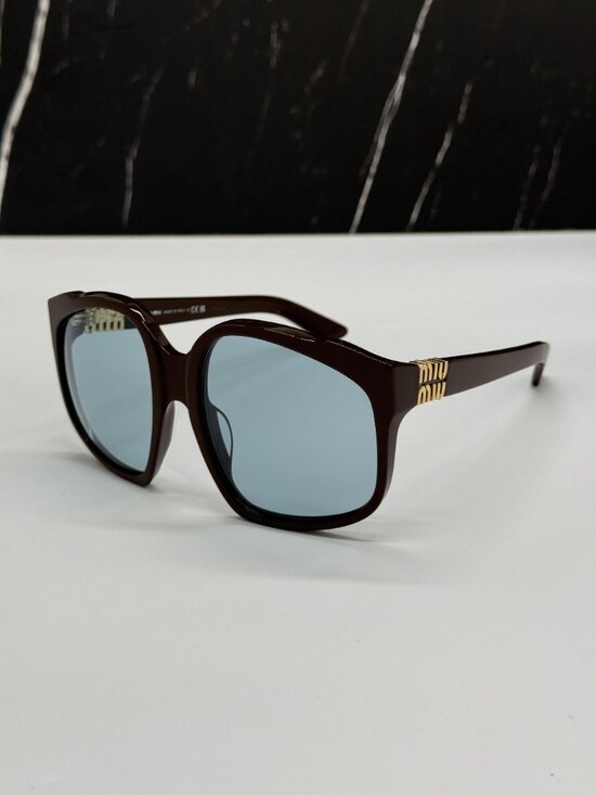 NEW MIU MIU MUA07S 24D20R OVERSIZED MIU MIU SUNGLASSES SMUA 07 24D20R main image 6